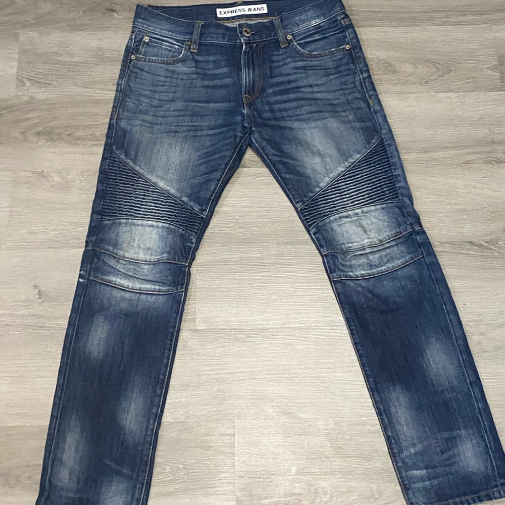 Express Slim Fit Ribbed Jeans